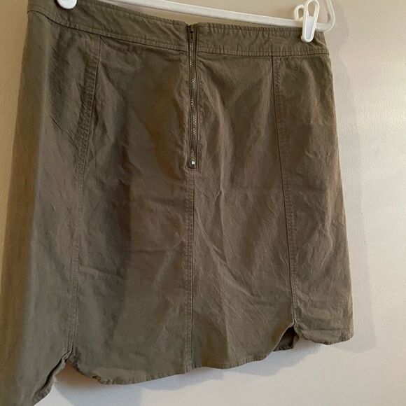 Mo:Vint womens olive green skirt Sz L - Picture 5 of 6